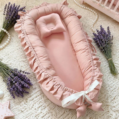 Reducteur de lit | Coton 100% Naturel – Cocon Doux 0-12 Mois