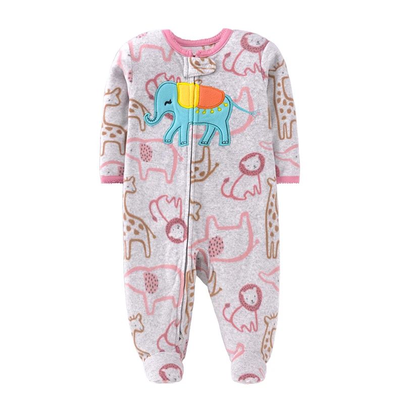 Pyjama bébé safari éléphant gris