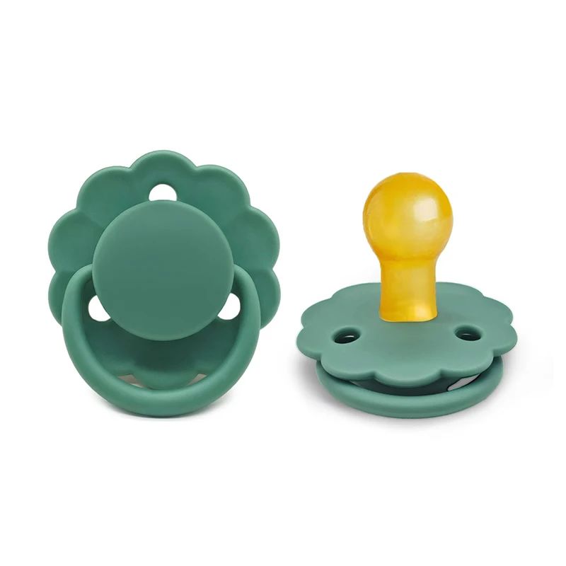 Tétine bébé en latex naturel couleur Vert Sauge