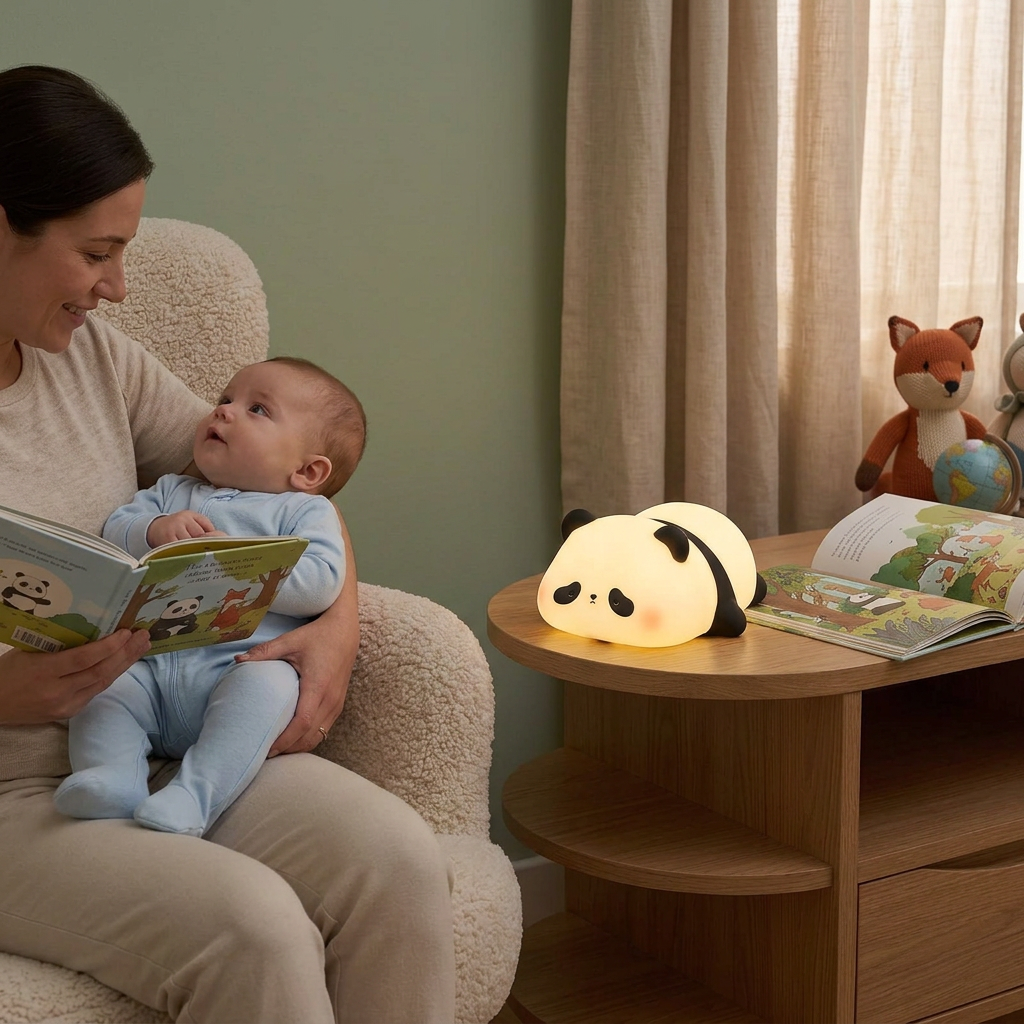 Bébé garçon avec un parent au coin lecture