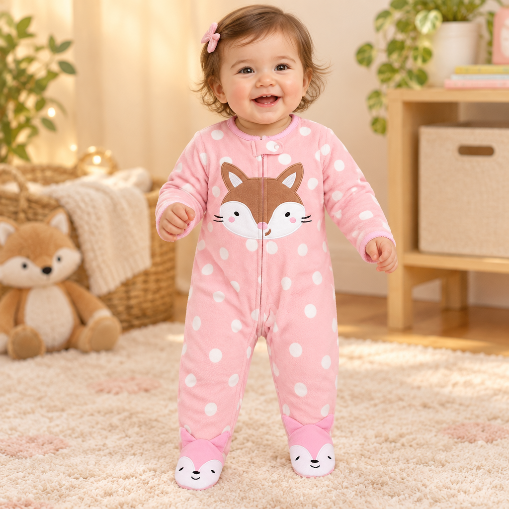 Bébé portant le pyjama, scène libre