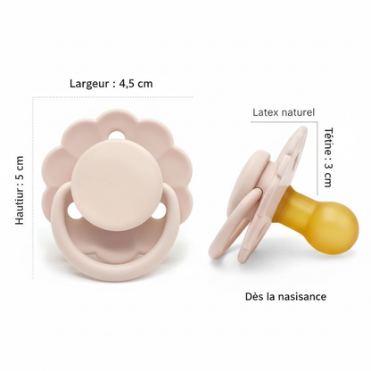 Dimensions de la tétine en français