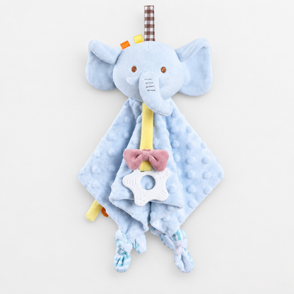 Doudou éléphant bleu, produit seul