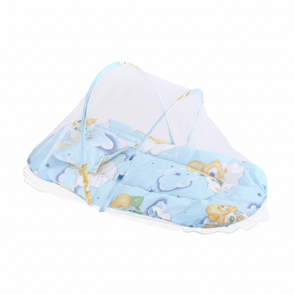 Lit moustiquaire bebe – fond blanc – studio – 1:1