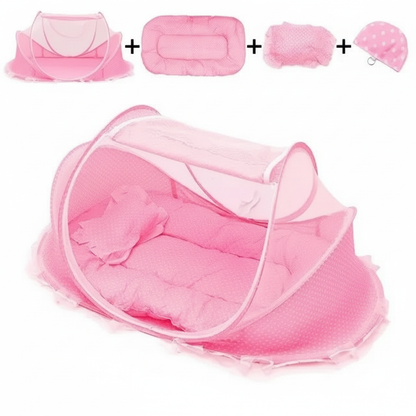 Moustiquaire rose – infographie avec + – sans texte – 1:1