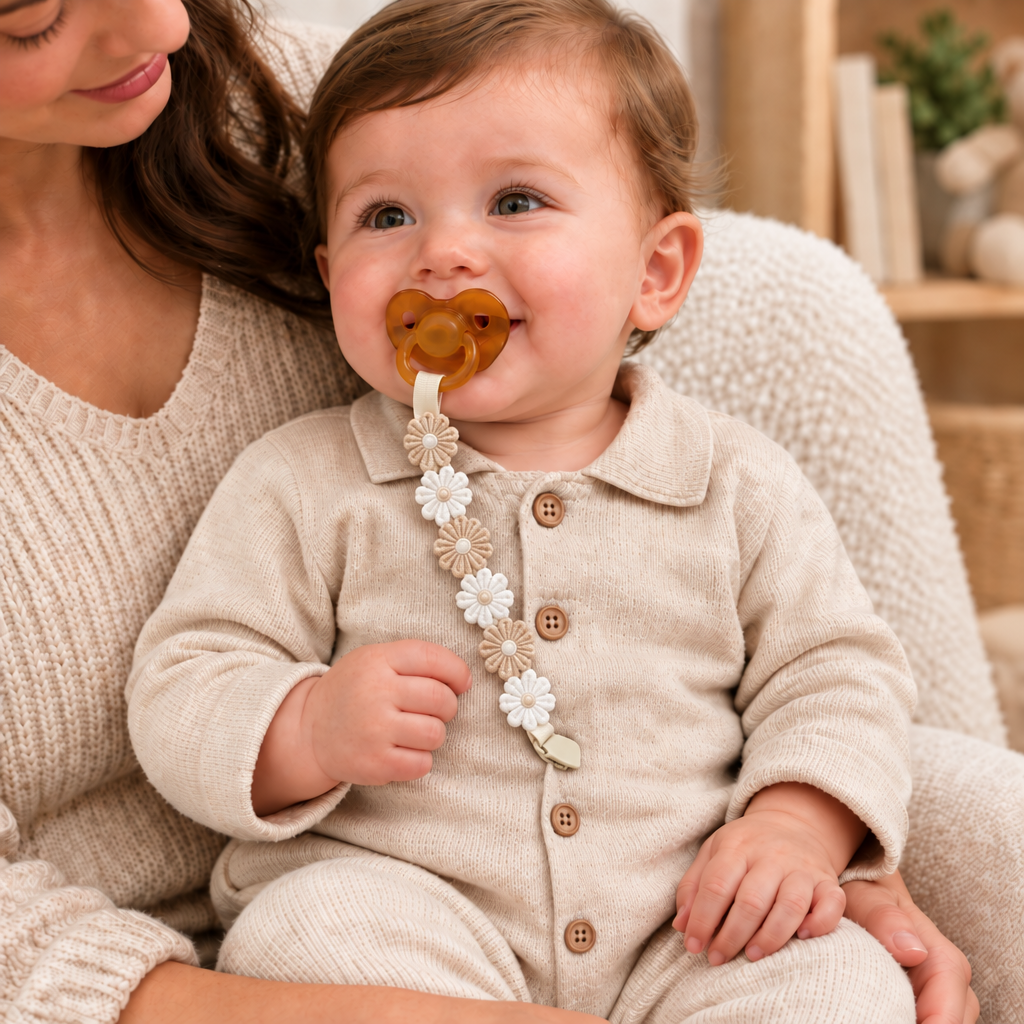 Photo corrigée du garçon avec sa maman