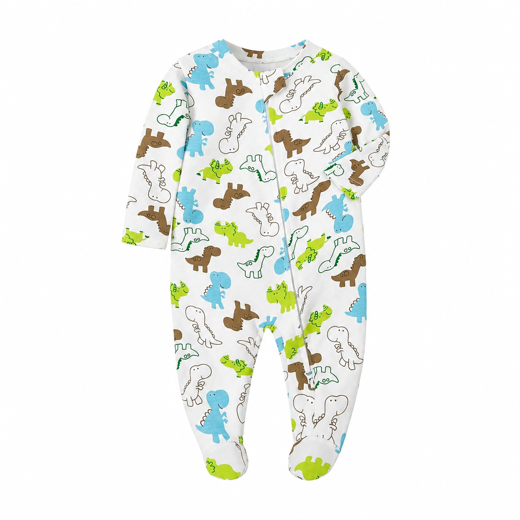 Pyjama bébé motif dinosaures, photo produit seule
