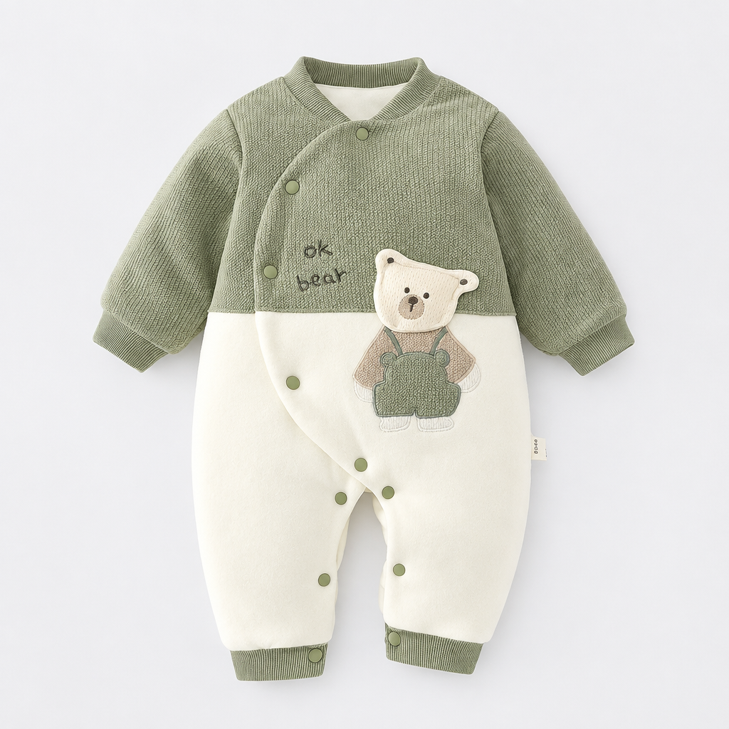 Pyjama vert ok bear, produit seul