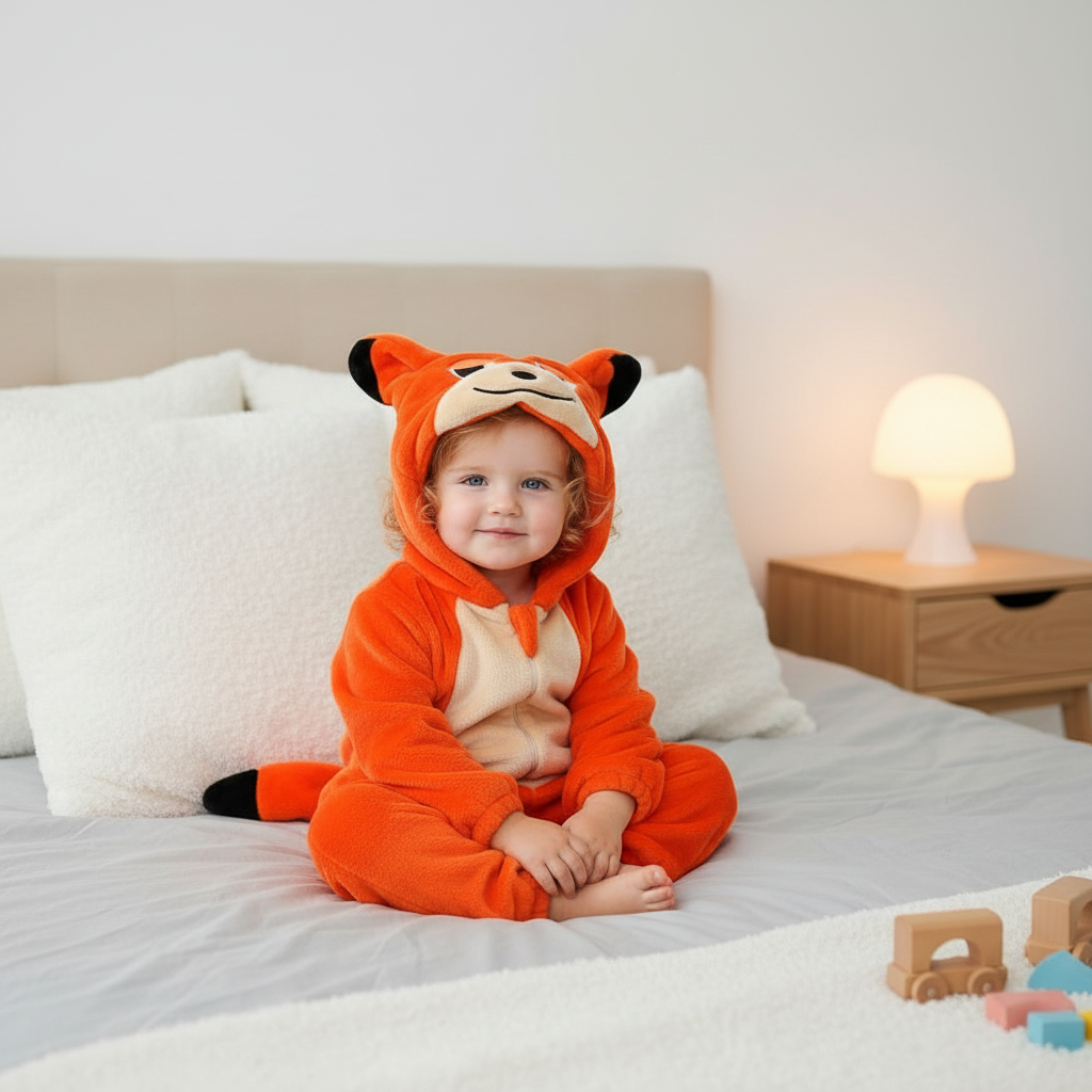Renard – fille blonde – chambre cosy – 1:1