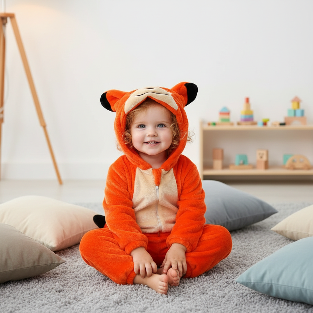 Renard – fille rousse – salon cosy – 1:1