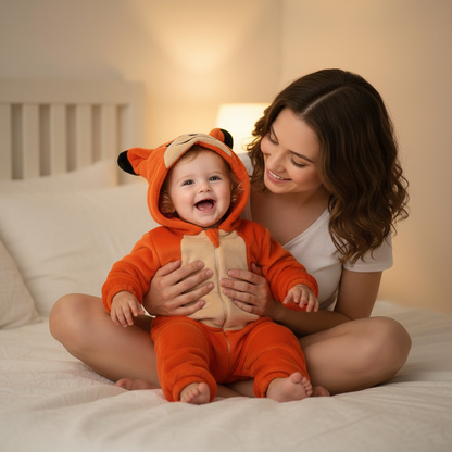 Renard – maman et bébé – joie – 1:1