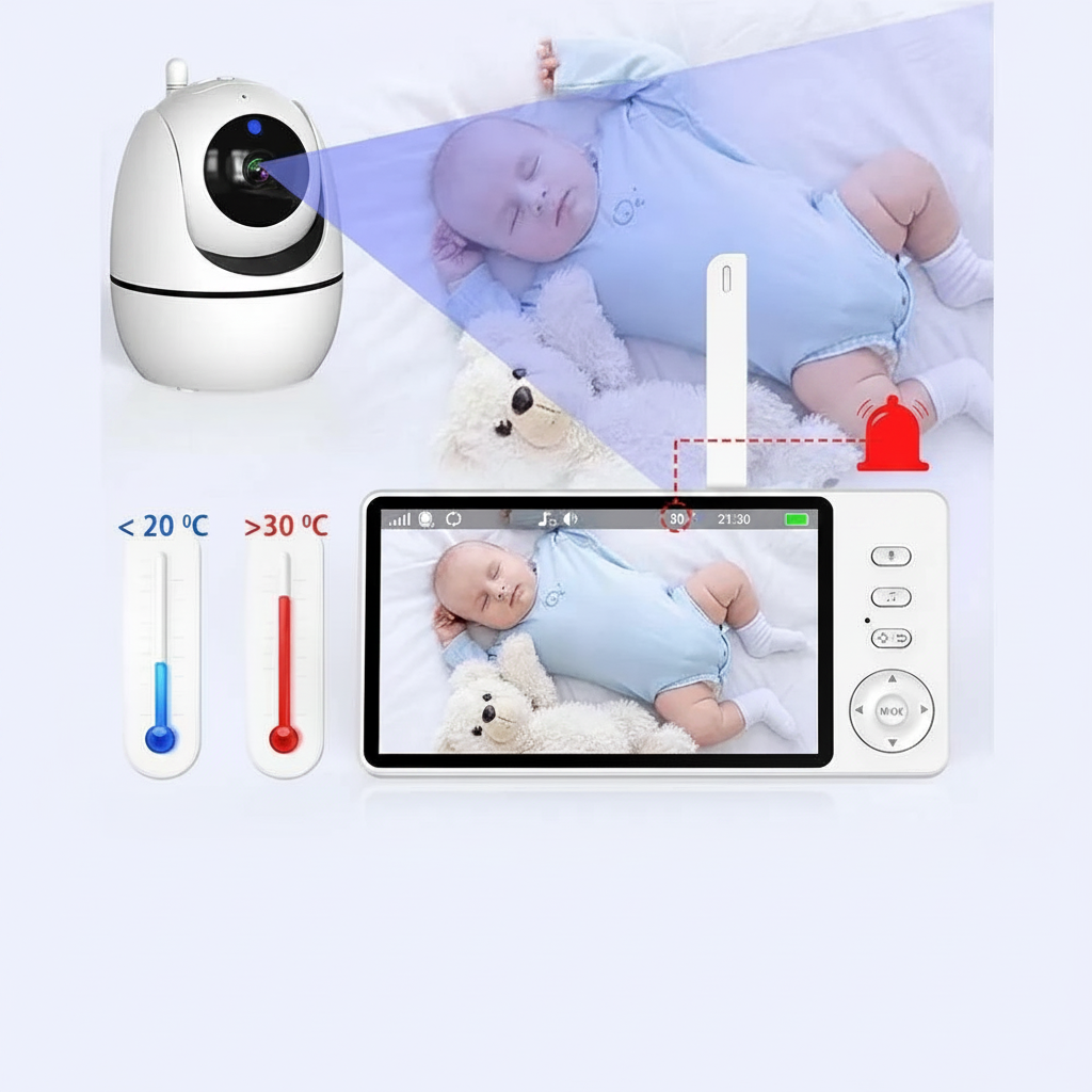 Temperature alert babyphone sans écriture