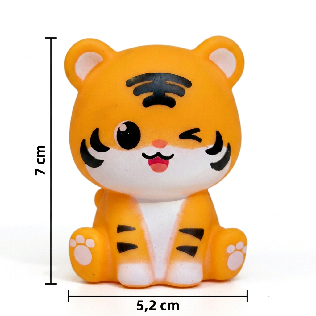 Veilleuse tigre avec ses mesures